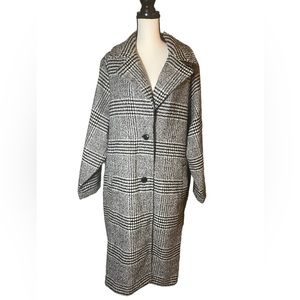 3X BELTED PLAID OVERCOAT